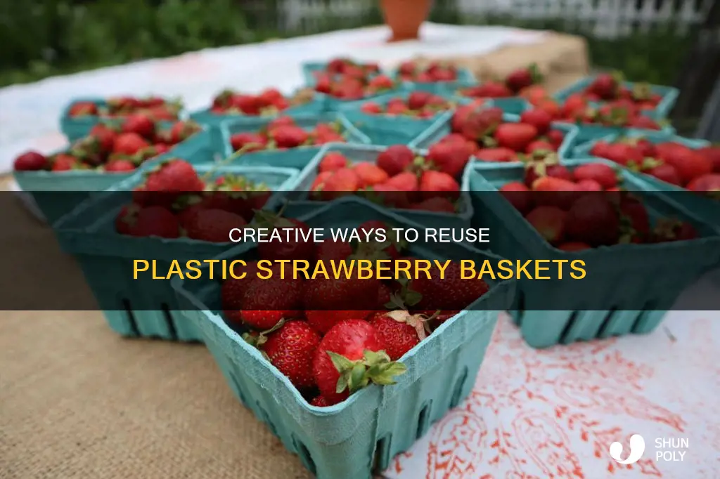 what to do with plastic strawberry baskets