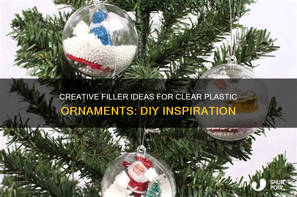 what to fill a clear plastic ornament with