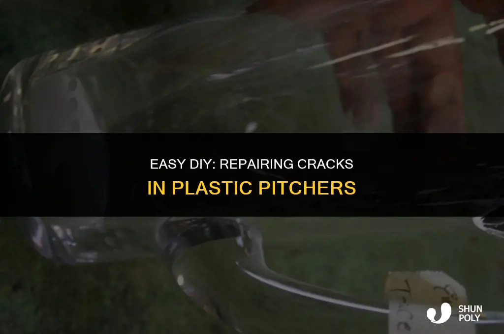 what to fix a crack in a plastic pitcher
