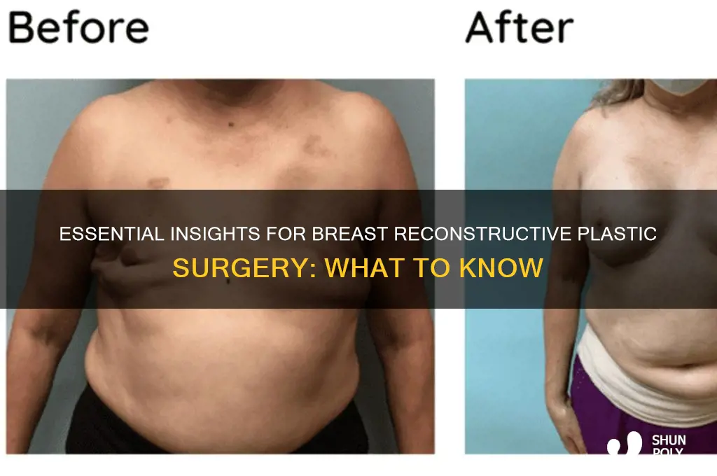 what to know for reconstructive plastic surgery on breasts