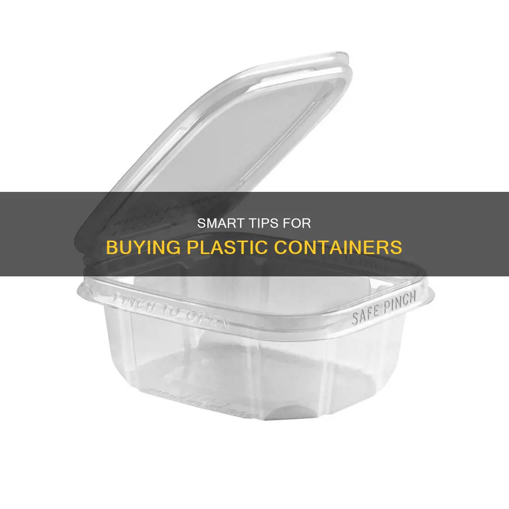 what to look out for when buying plastic containers