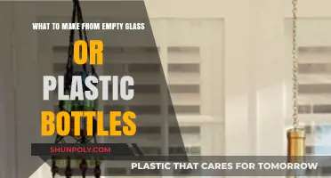 Creative Bottle Upcycling: Transforming Empty Glass and Plastic Bottles into Art
