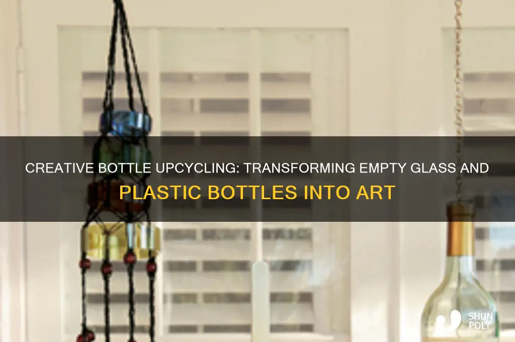 what to make from empty glass or plastic bottles