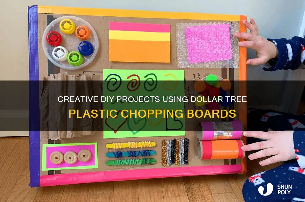 what to make from plastic chopping board from dollar tree