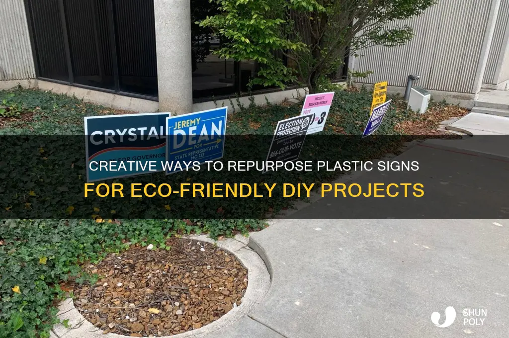what to make out of plastic signs