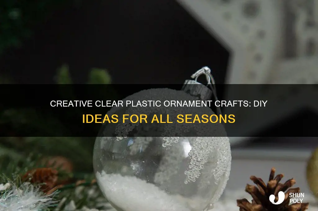 what to make with clear plastic ornaments