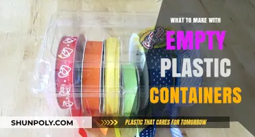 Creative Reuse Ideas: Transforming Empty Plastic Containers into Useful Crafts