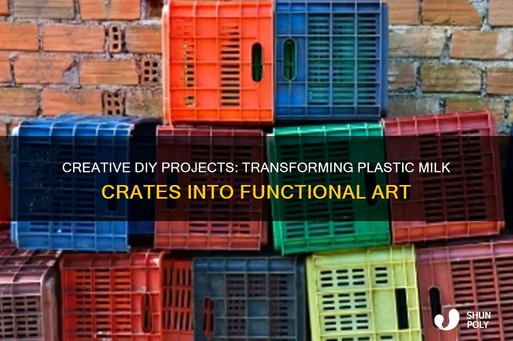 what to make with plastic milk crates