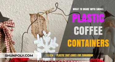 Creative Ways to Upcycle Small Plastic Coffee Containers
