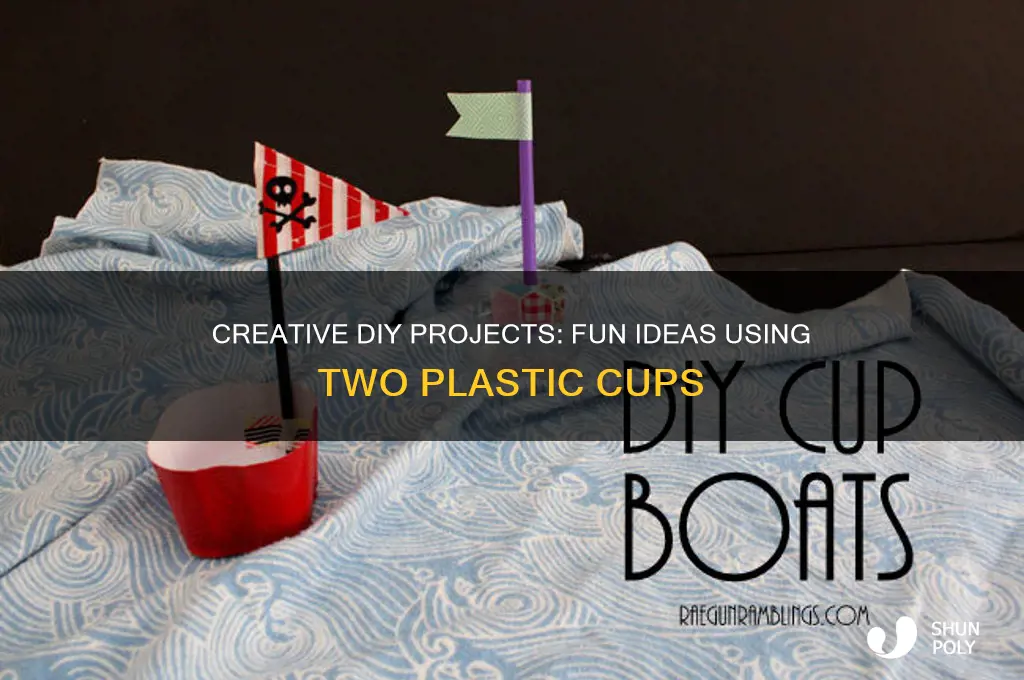 what to make with two plastic cups