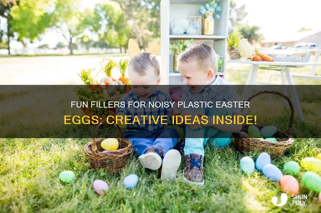 what to put inside plastic easter eggs to make noise