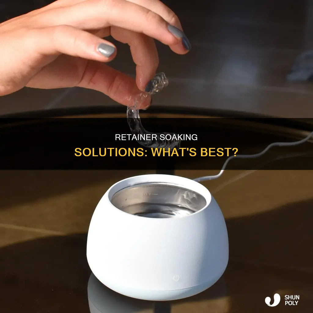 what to soak your plastic retainer in
