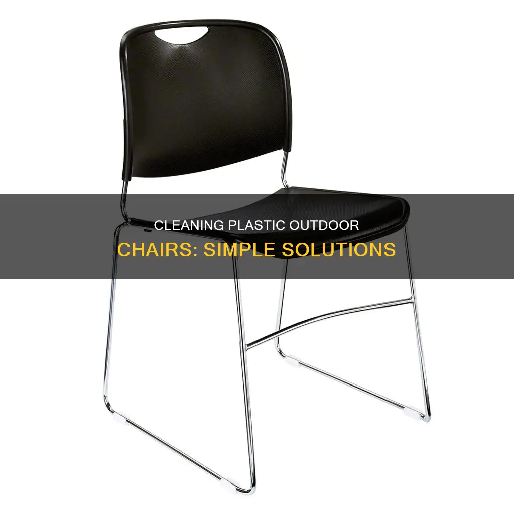 what to wash plastic outdoor chairs with