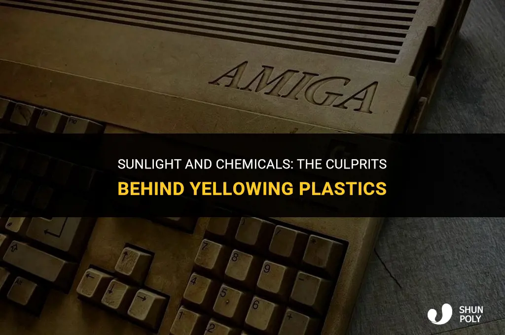 what turns plastic yellow