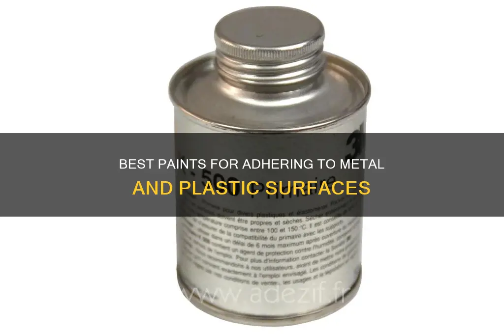 what type of paint adheres to smooth metal and plastic
