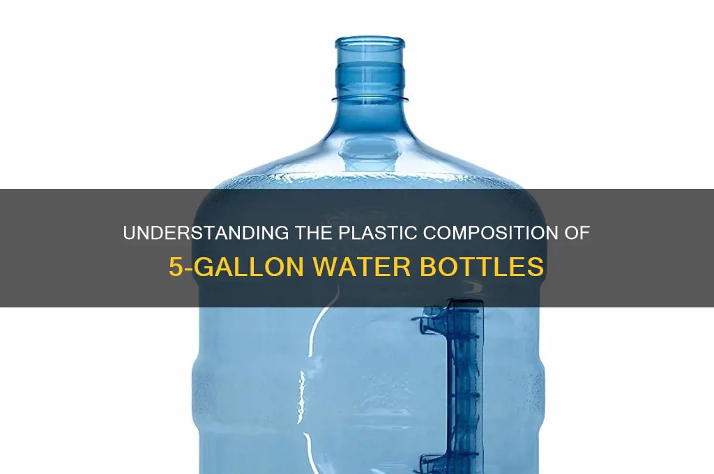 what type of plastic are 5 gallon water bottles made