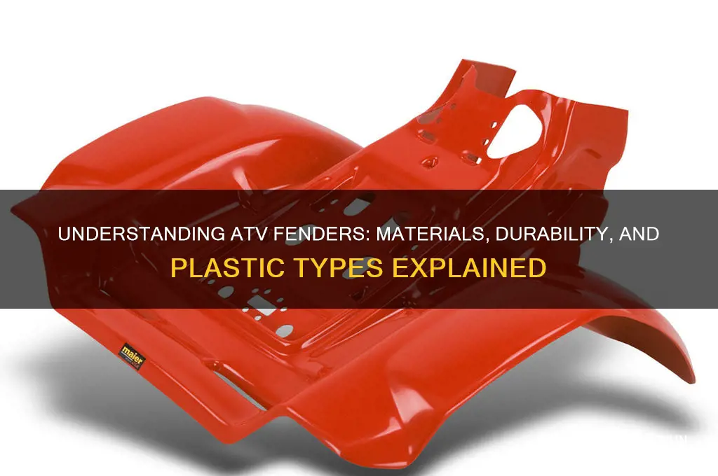 what type of plastic are atv fenders made of