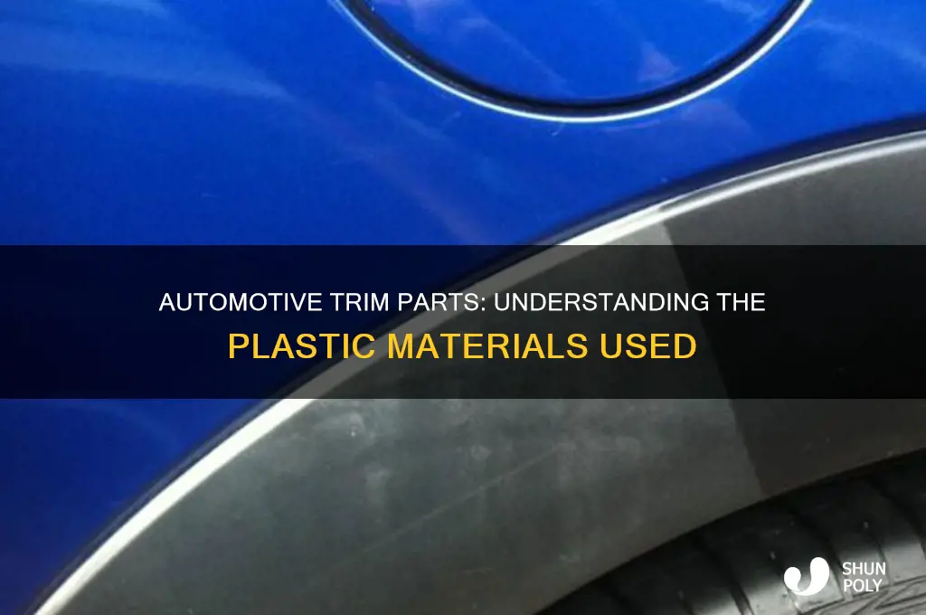 what type of plastic are automotive trim parts made of