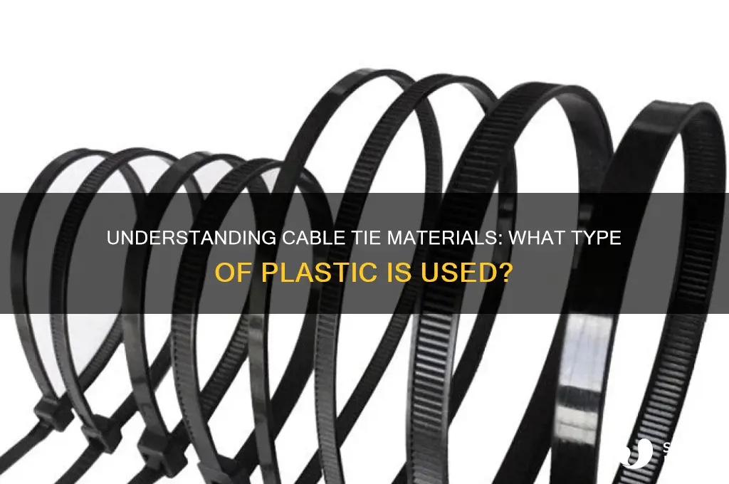 what type of plastic are cable ties made from