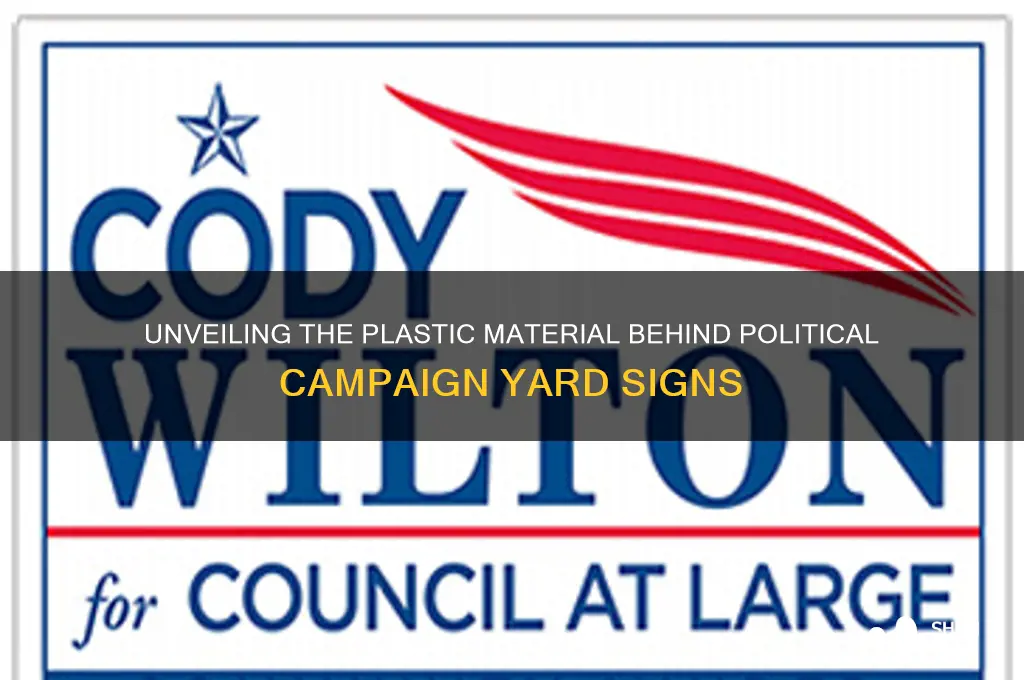 what type of plastic are campaign signs made of
