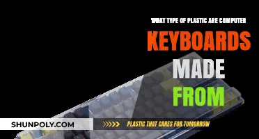 Unveiling the Plastic Composition of Modern Computer Keyboards