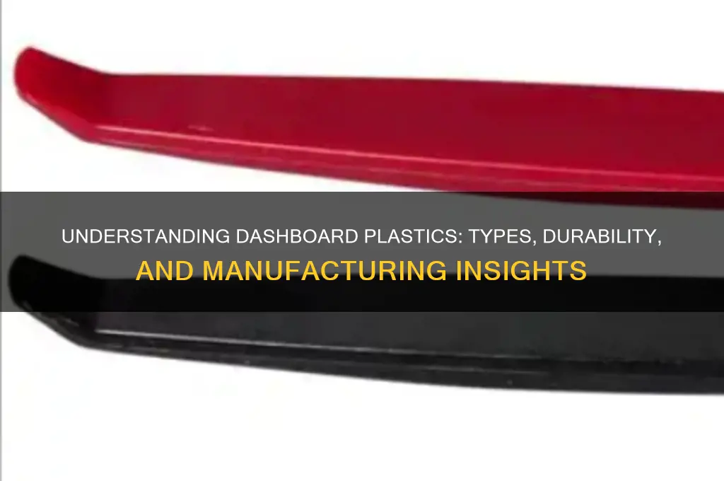 what type of plastic are dashboards made of