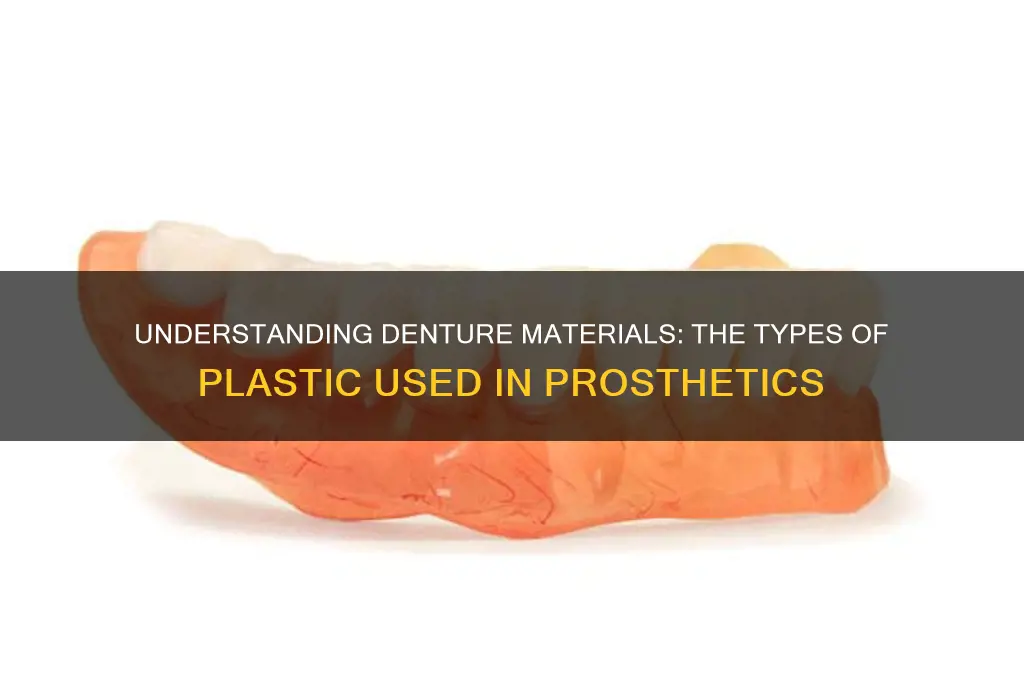 what type of plastic are dentures made from