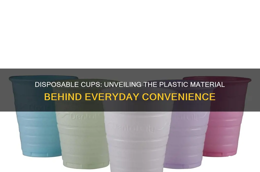 what type of plastic are disposable cups made from