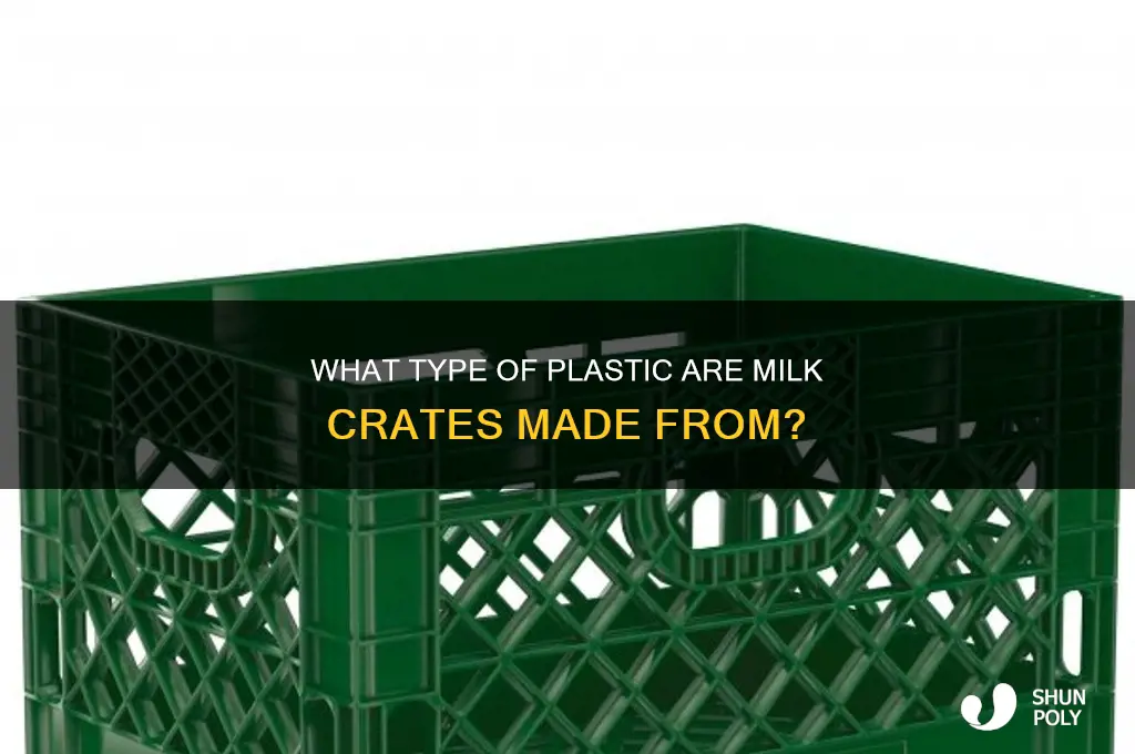 what type of plastic are milk crates made from