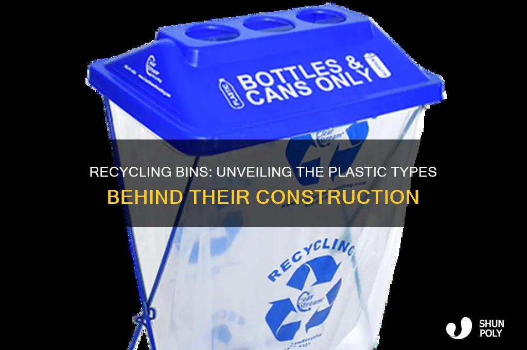 what type of plastic are recycling bins made from