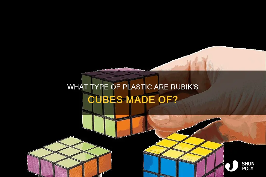 what type of plastic are rubiks cubes made of