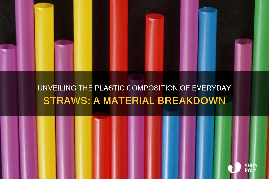 what type of plastic are straws made from