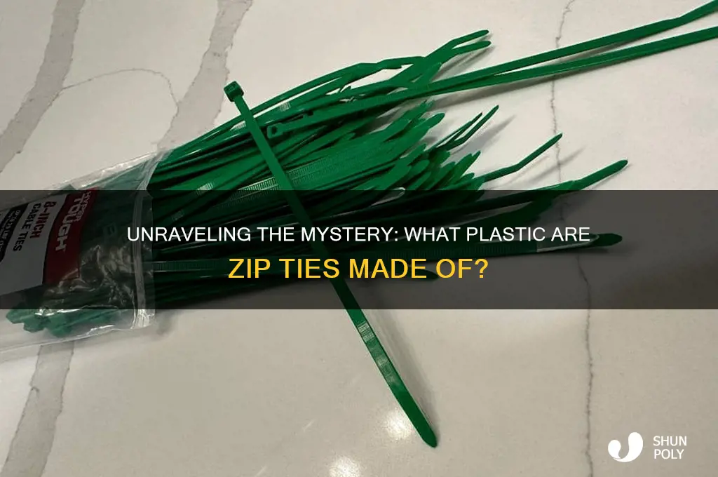 what type of plastic are zip ties made of
