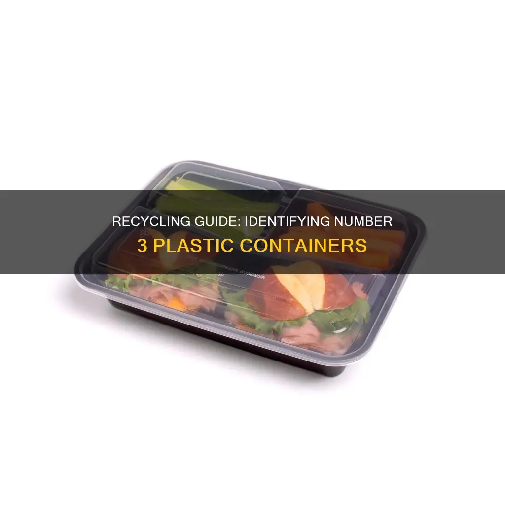 what type of plastic containers are a number 3