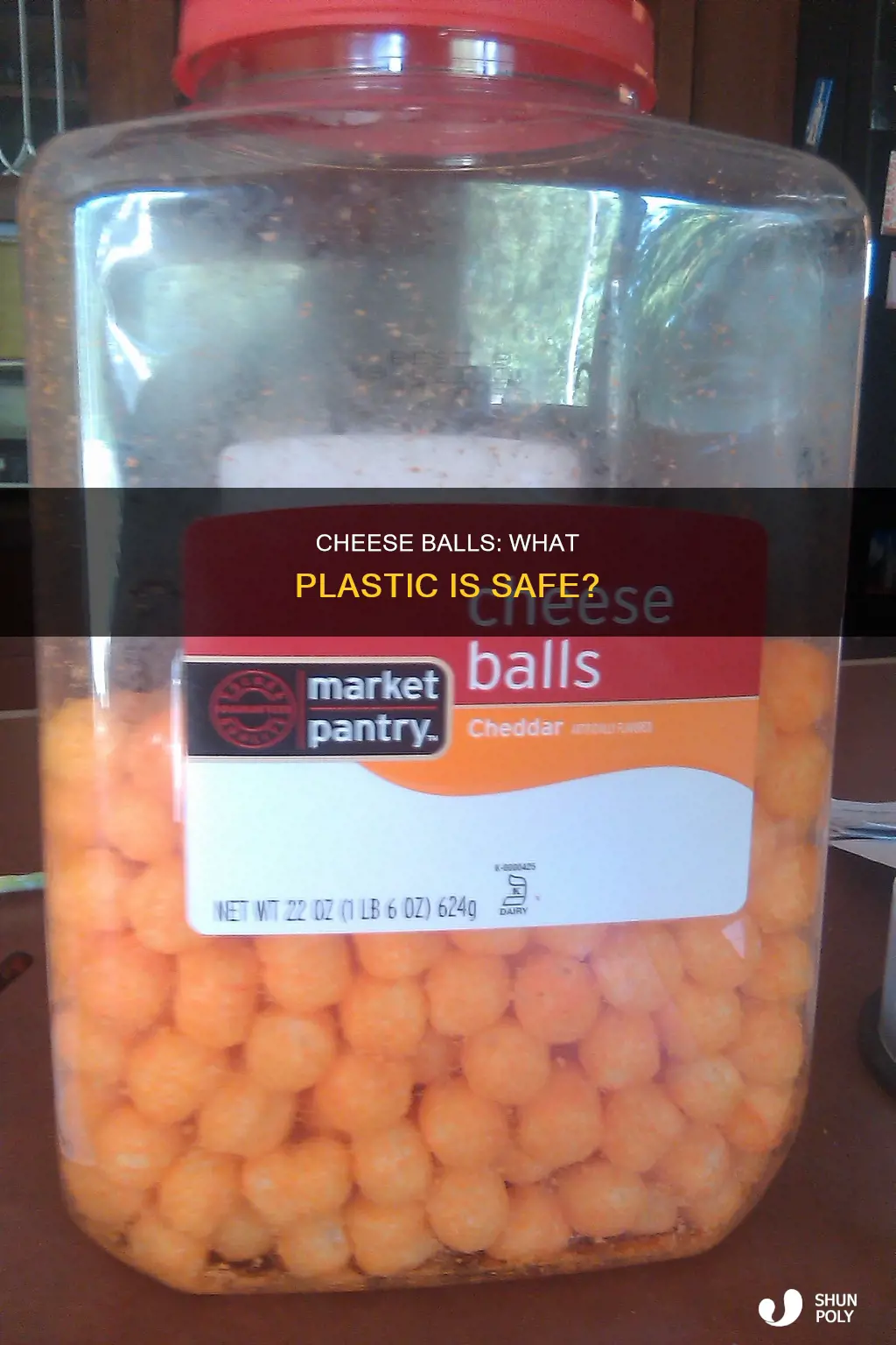 what type of plastic in cheese balls container