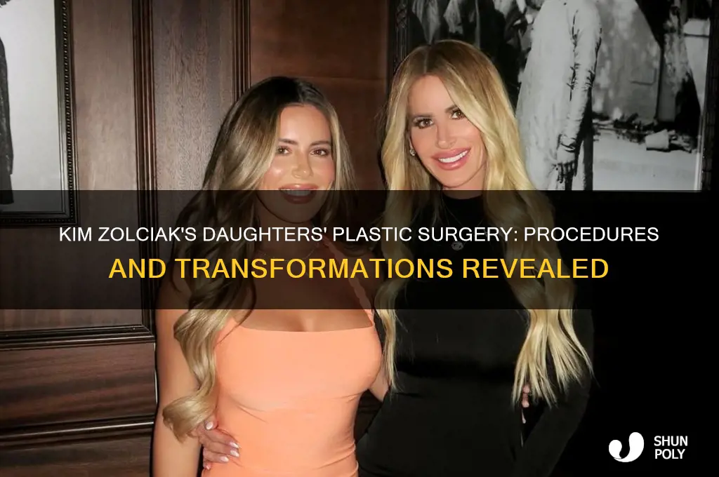 what type of plastic surgery did kim zoliaks daughters have