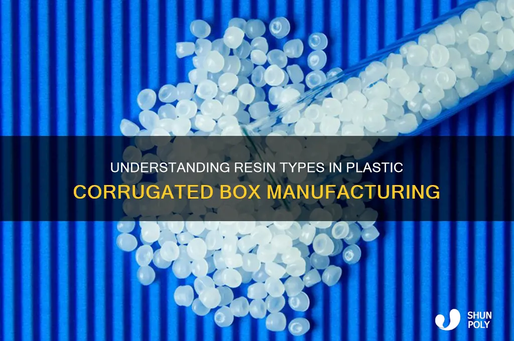 what type of resin make up plastic corrugated boxes