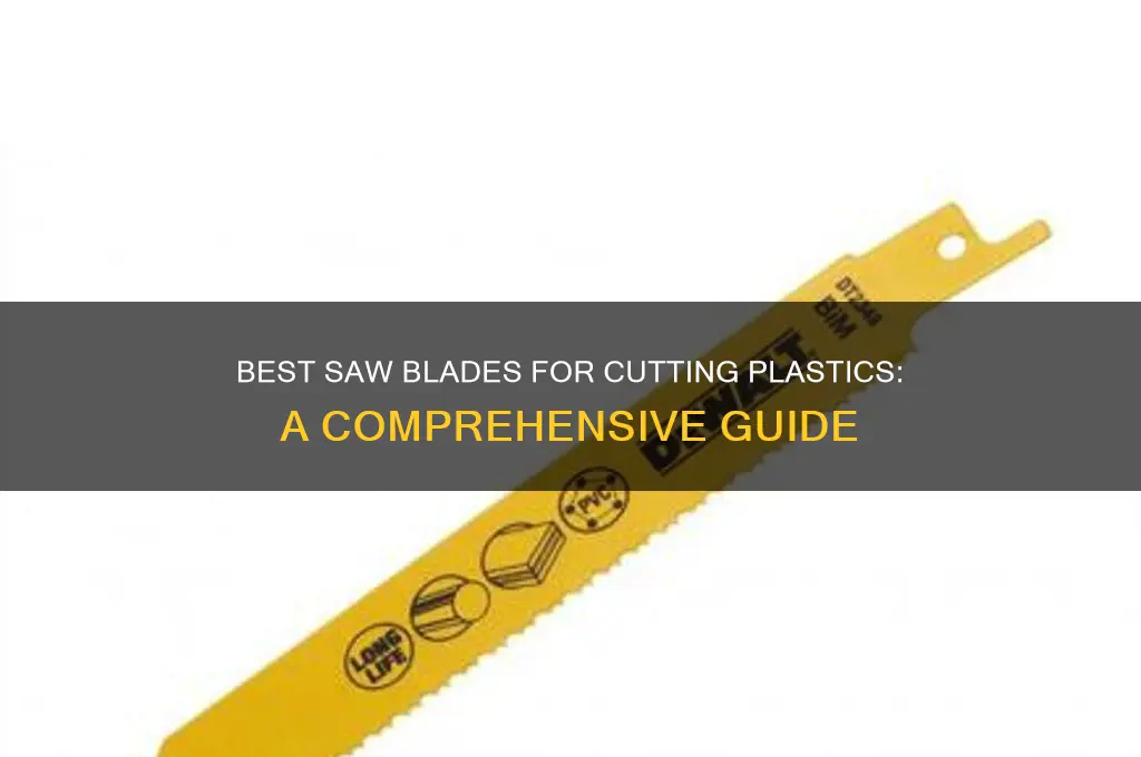what type of saw blade to cut plastics