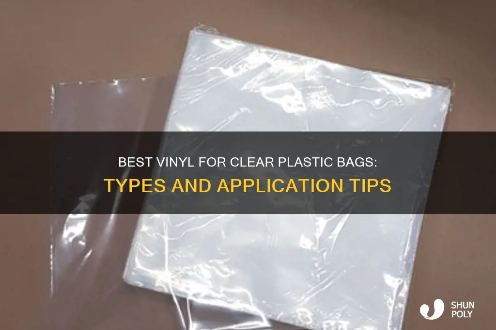 what type of vinyl to use on clear plastic bag