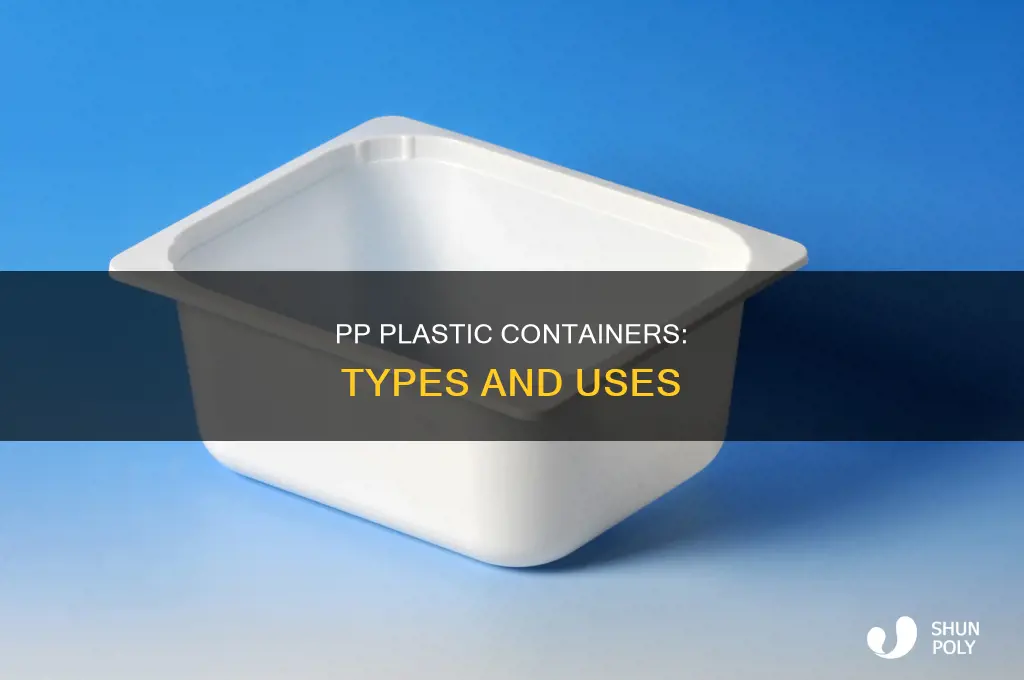what types of containers are pp plastic