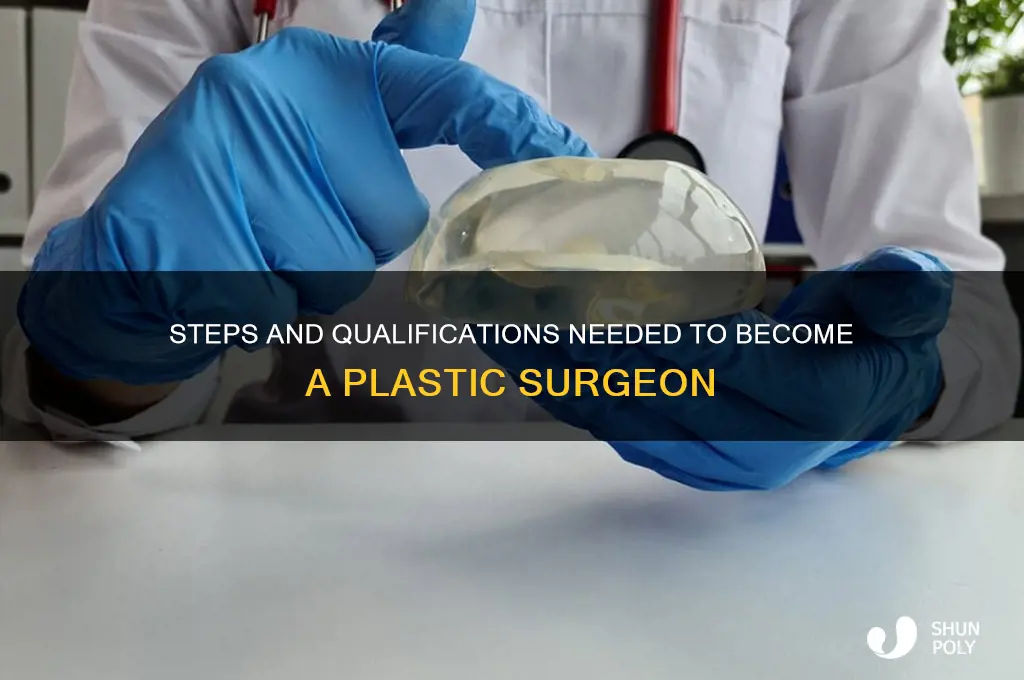 what us required to become a plastic surgeon
