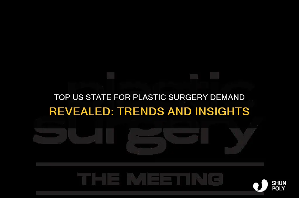 what us state has highest demand for plastic surgery