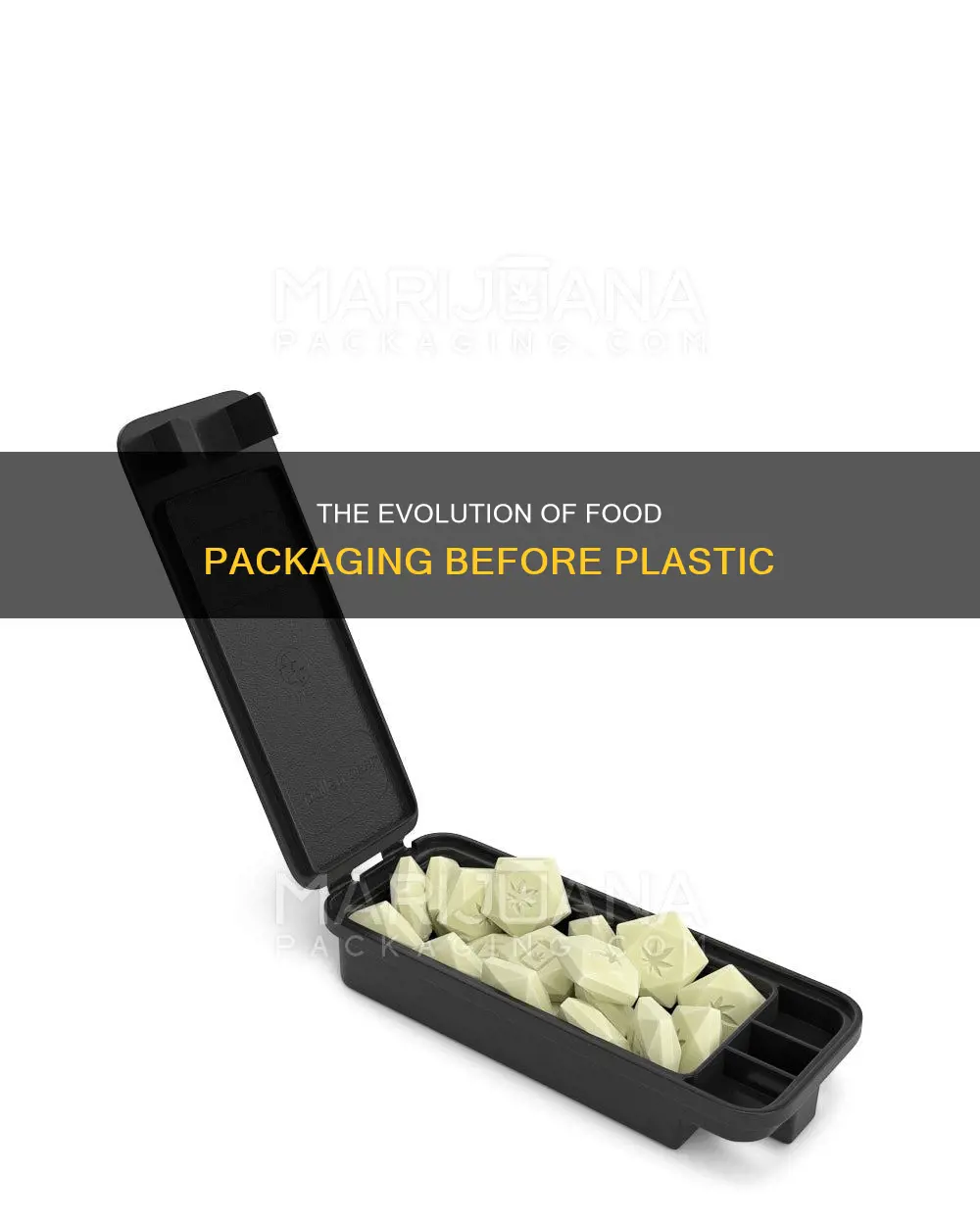 what was food packaged in before plastic