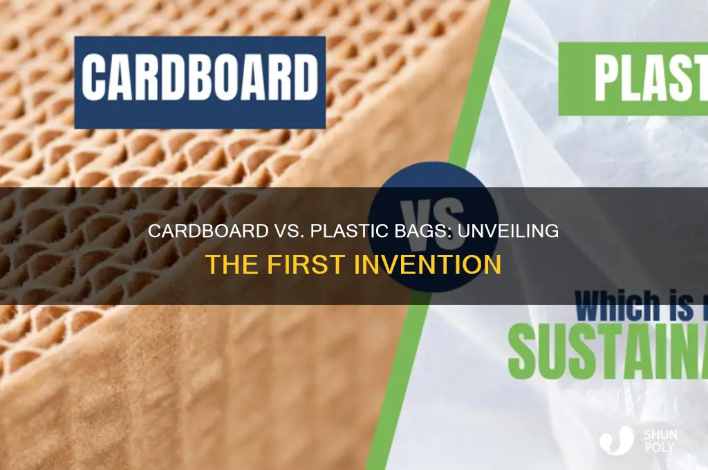 what was made first cardboard or plastic bags