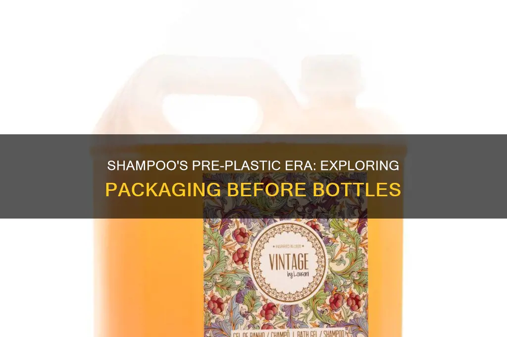 what was shampoo in before plastic bottles