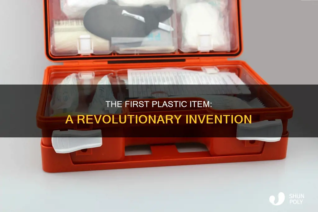 what was the first plastic item