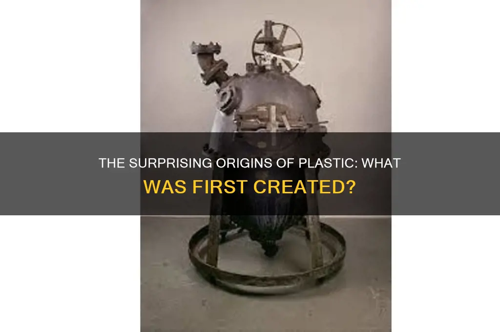what was the first thing made from plastic brainly