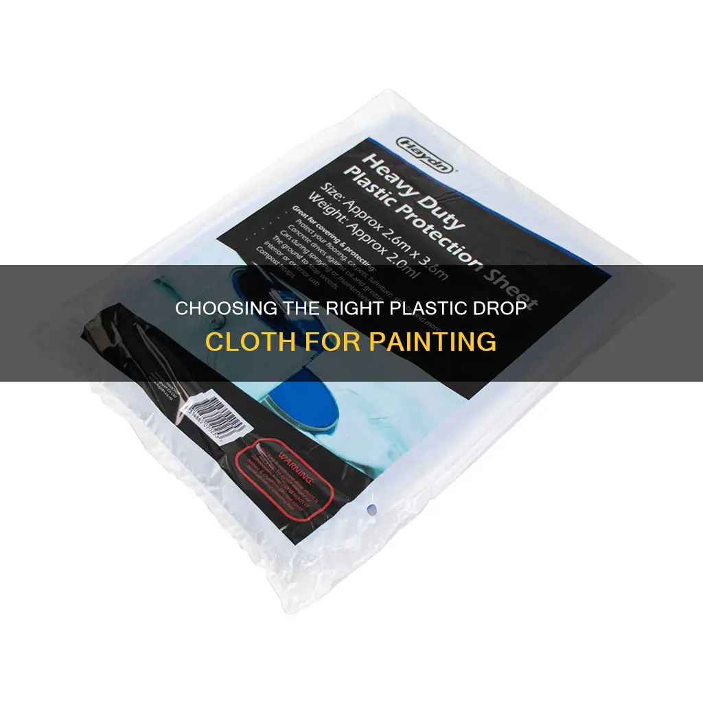 what weight plastic drop cloth painting