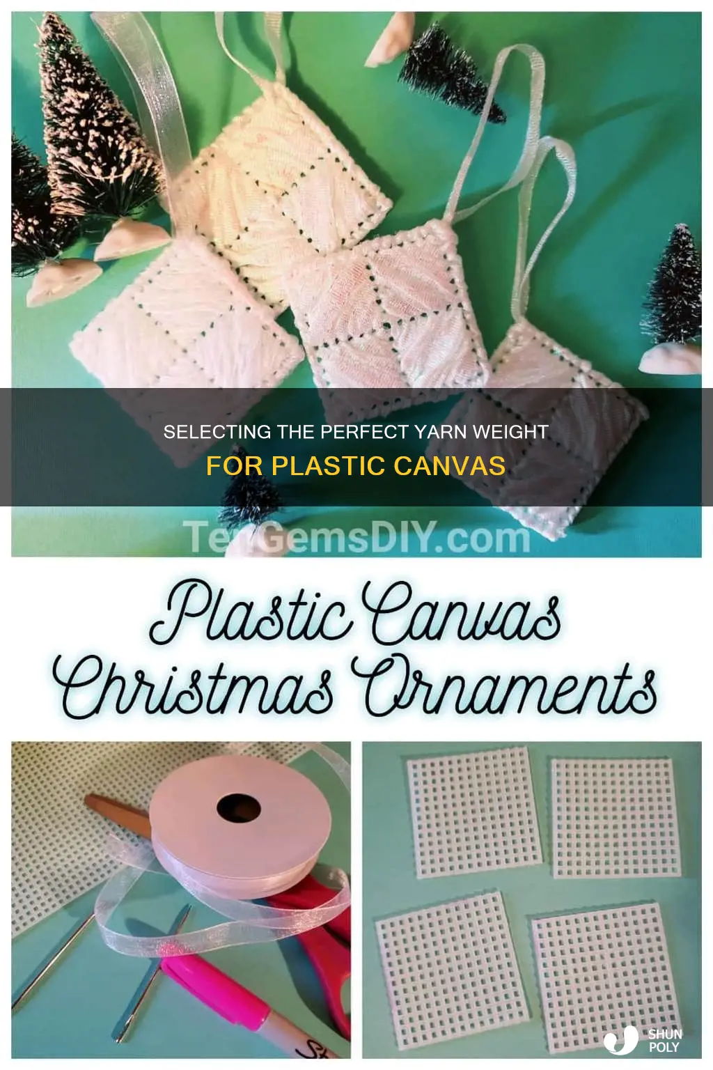 what weight yarn for plastic canvas