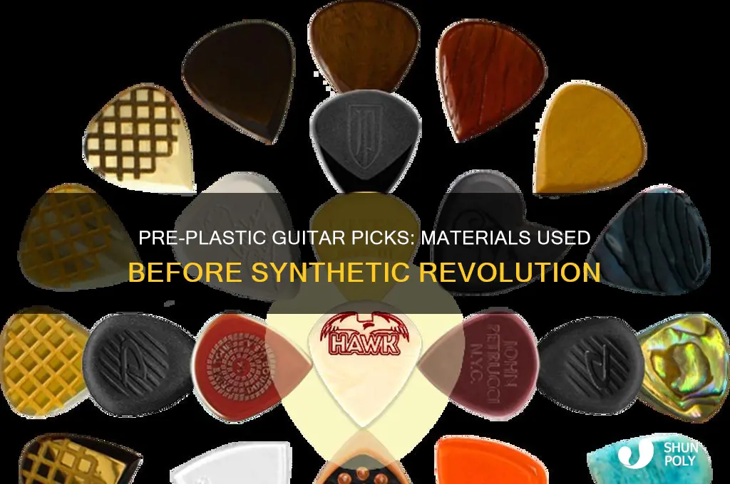 what were guitar picks made of before plastic